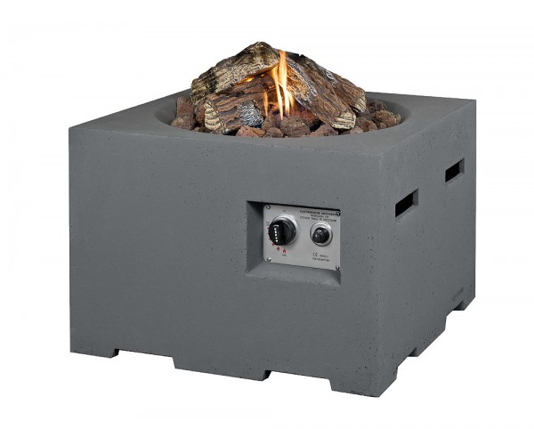 Happy Cocooning Feuertisch quadratisch grau 600 x 600 mm