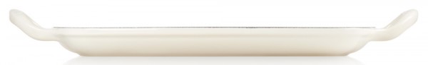 Le Creuset Rechteckige Grillplatte Signature Gusseisen Meringue 30cm