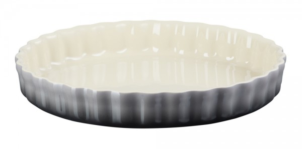 Le Creuset Tarte-Form Steinzeug Flint Grau 28cm