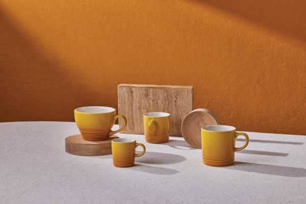 Le Creuset Tasse Becher Steinzeug Nectar Gelb