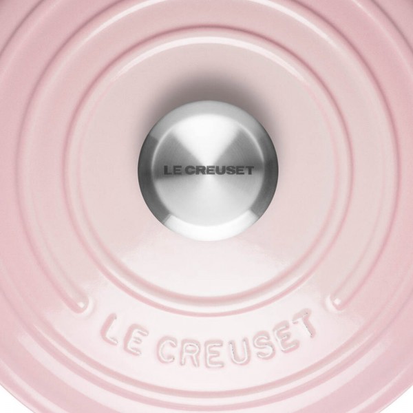Le Creuset Bräter Signature Rund Gusseisen Shell Pink 24cm