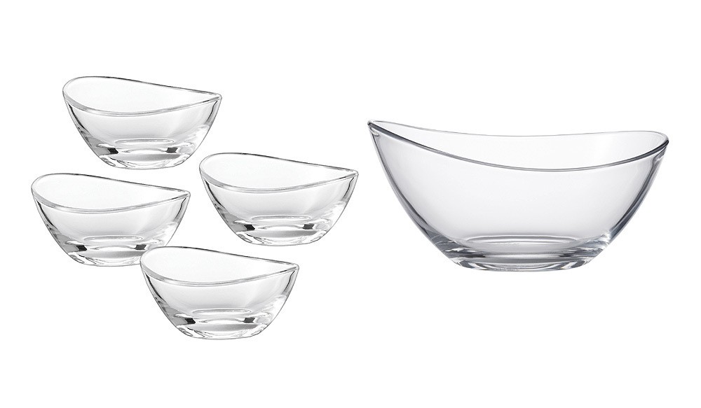 Schott Zwiesel Schalen-Set Lagoon 5 Glasschalen im Geschenkkarton