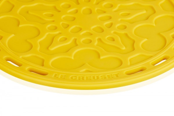 Le Creuset Silikon Untersetzer Tradition Rund Nectar Gelb 20cm