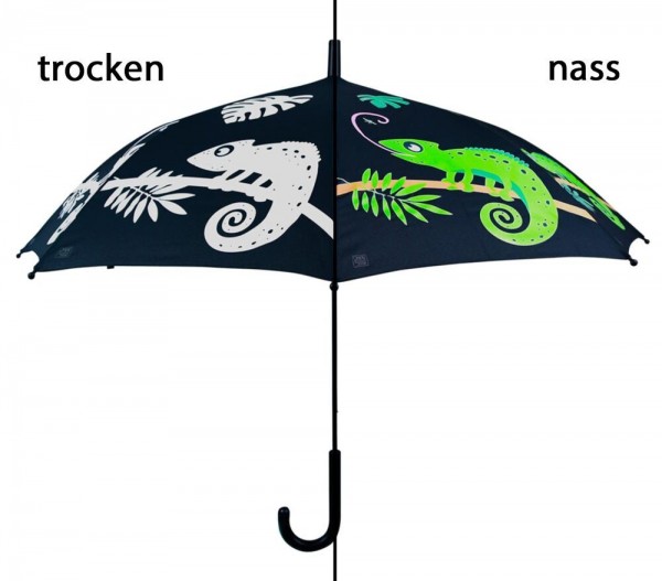 Regenschirm Chamäleon Farbwechsel bei Regen Kinderschirm Stockschirm