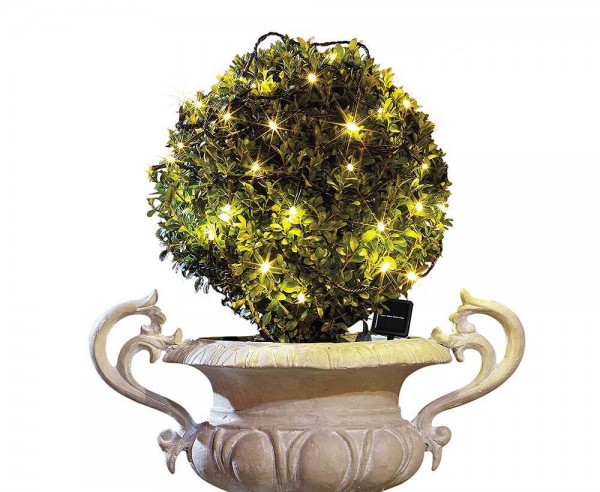 Solar Lichterkette Außen LED Outdoor Wetterfest Warmweiß 8 Modi Garten Balkon