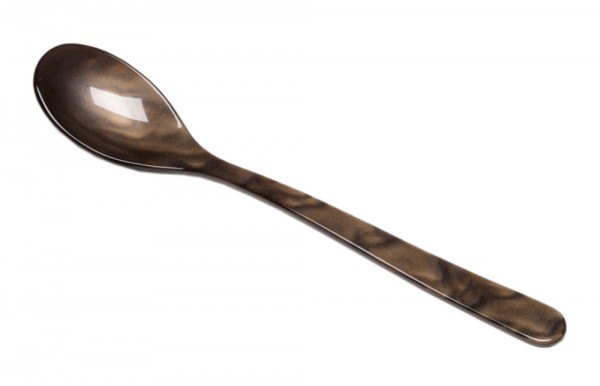 G.F. Heim Söhne Müslilöffel Acrylglas Perlmutt Optik Schoko Braun