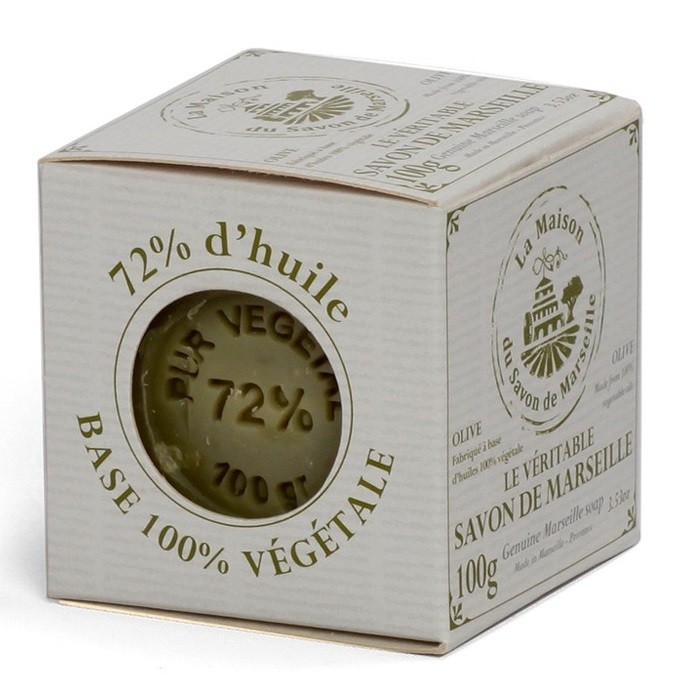 Savon de Marseille Olivenölseife Seifenblock 72% Olivenöl Seife Vegan 100g