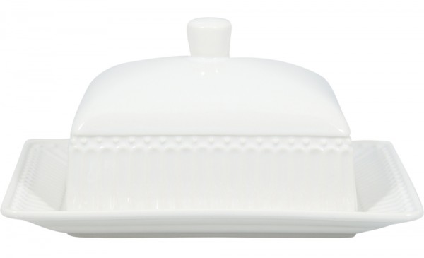 Greengate Butterdose Alice White Porzellan 9cm Weiß