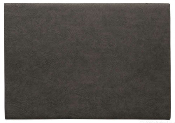ASA Selection Tischset Mushroom Vintage matt Leder-Optik Platzset Grau