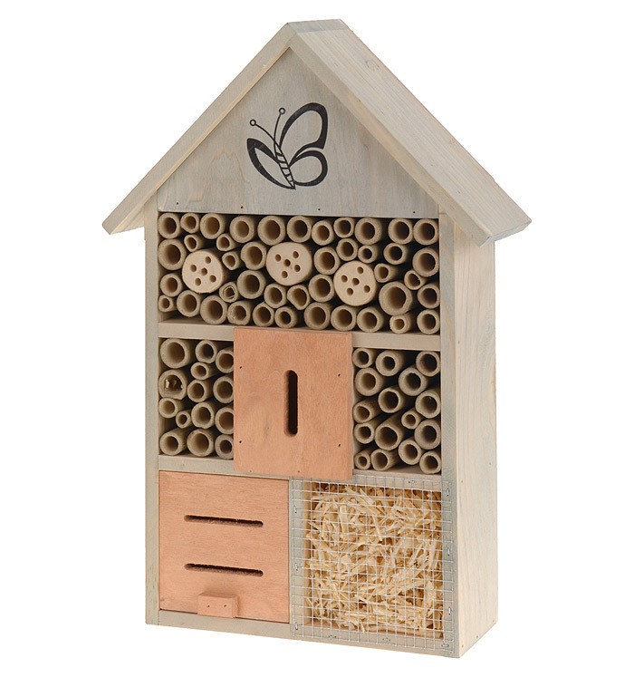 Insektenhotel Insektenhaus Nistkasten Holz 41cm