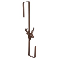 Türkranzhalter Hirsch Türhaken für Kränze Weihnachtskranz Gusseisen Braun Türkranzhalter Hirsch Türhaken für Kränze Weihnachtskranz Gusseisen Braun