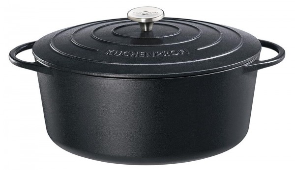 Küchenprofi Bratentopf Oval PROVENCE Schwarz Bräter Classic Black