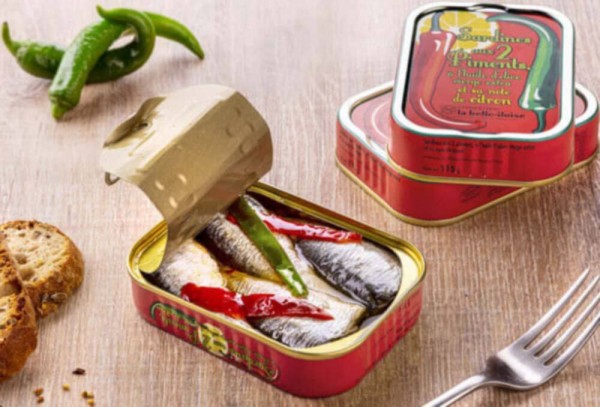 la belle-iloise Sardinen in Olivenöl und zweifach Chili - Dose 115 g