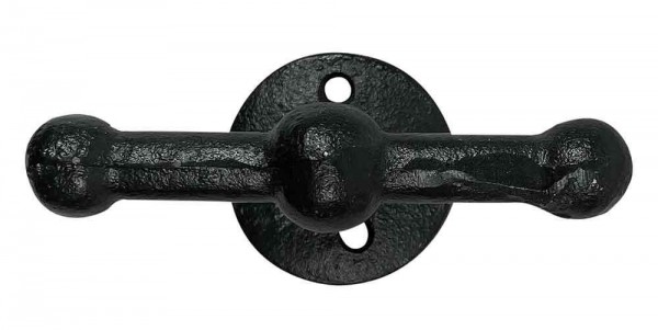 Belegklampe T-Form Festmacher Nostalgie Gusseisen Schwarz Antik-Stil 10cm