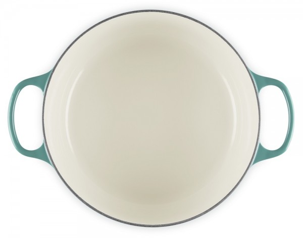 Le Creuset Bräter Signature Rund Gusseisen Bleu Riviera Blau