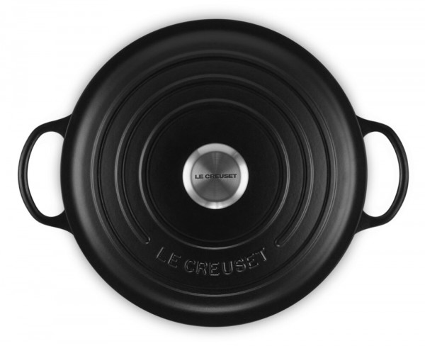 Le Creuset La Marmite Signature Familientopf Gusseisen Schwarz 26cm