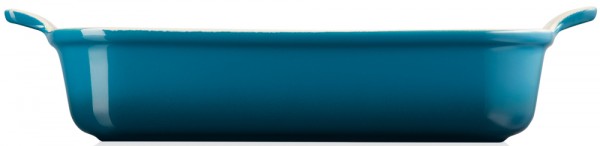 Le Creuset Auflaufform Tradition Steinzeug Deep Teal 32cm