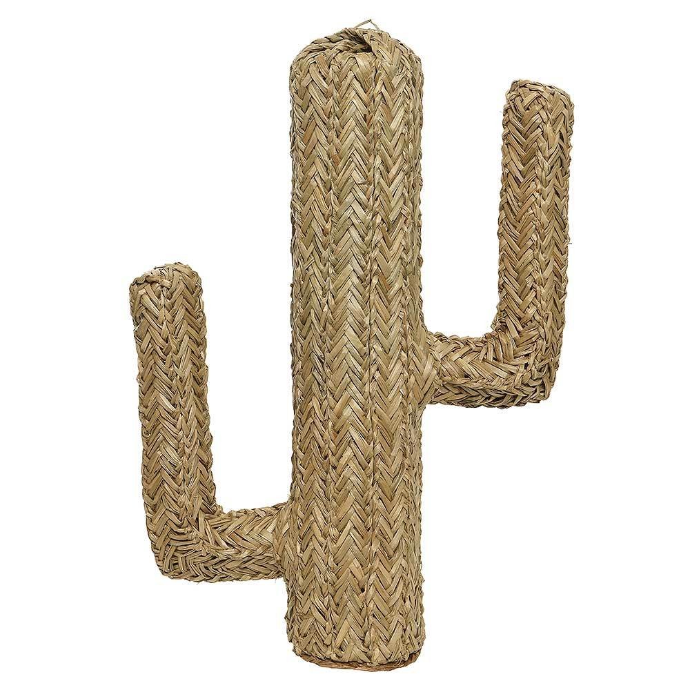 Kaktus Figur aus Seegras geflochten 56 cm groß Deko aus Pflanzenfasern, Deko-Objekte, Deko & Wohnaccessoires, Wohnen