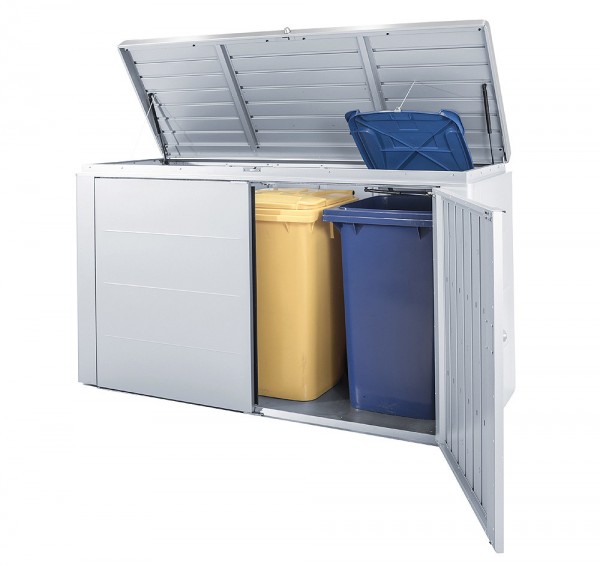 Biohort Highboard 200 Aufbewahrungsbox 200x84x127cm Dunkelgrau-Metallic