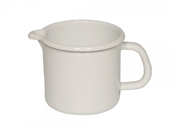 Riess Schnabeltopf Emaille Topf Weiß