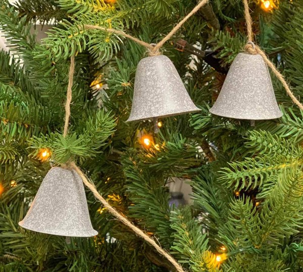 Glocken Girlande Weihnachten Zink Weihnachtsdeko 180cm