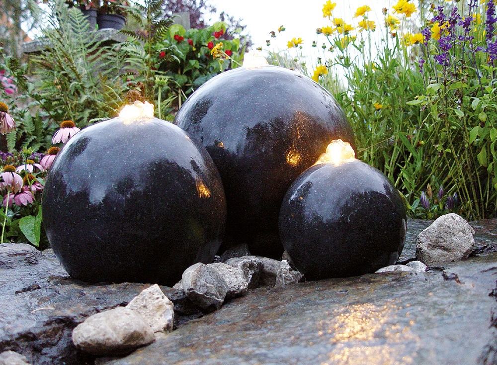 Ubbink AcquaArte London Gartenbrunnen Set LED Springbrunnen Ubbink AcquaArte London Gartenbrunnen Set LED Springbrunnen