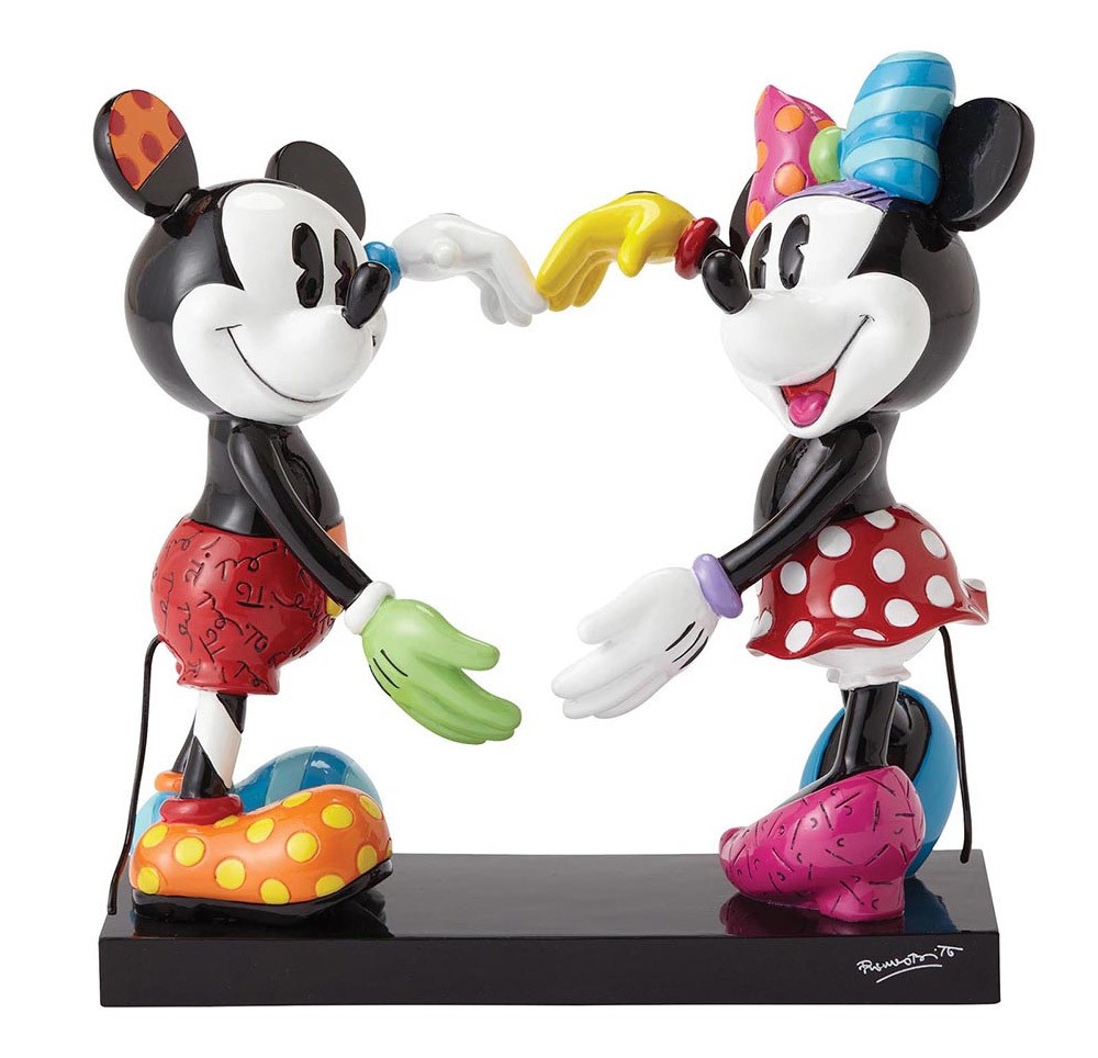DISNEY Figur Mickey & Minnie Mouse forming Heart BRITTO Collection 17,5cm
