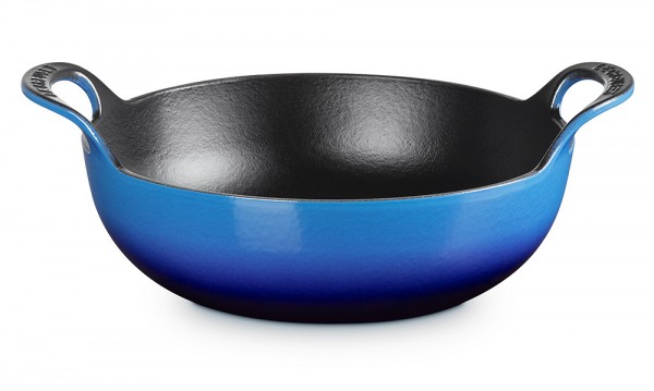 Le Creuset Balti Dish Schmorbräter Gusseisen Azure Blau 24cm