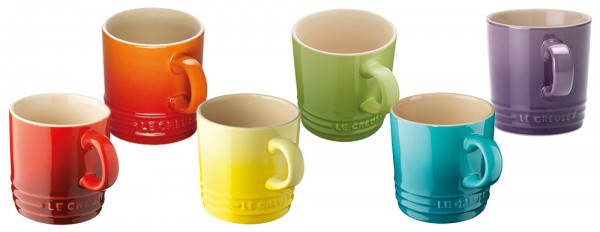 Le Creuset Espressotassen Set Regenbogen 6 Stück Steinzeug 100ml