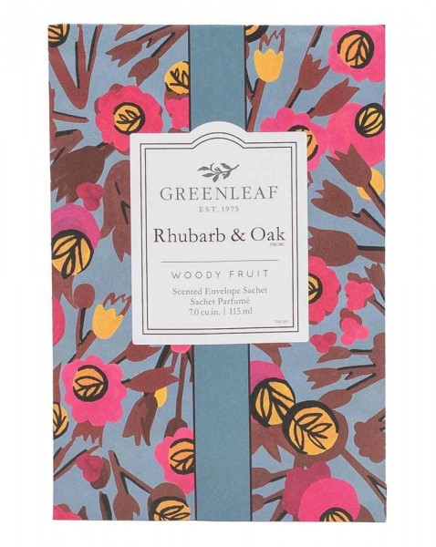 Greenleaf Duft Sachet Large - Rhubarb & Oak - Duftsäckchen