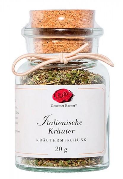 Gourmet Berner Italienische Kräuter Gewürzmischung im Korkenglas 20g