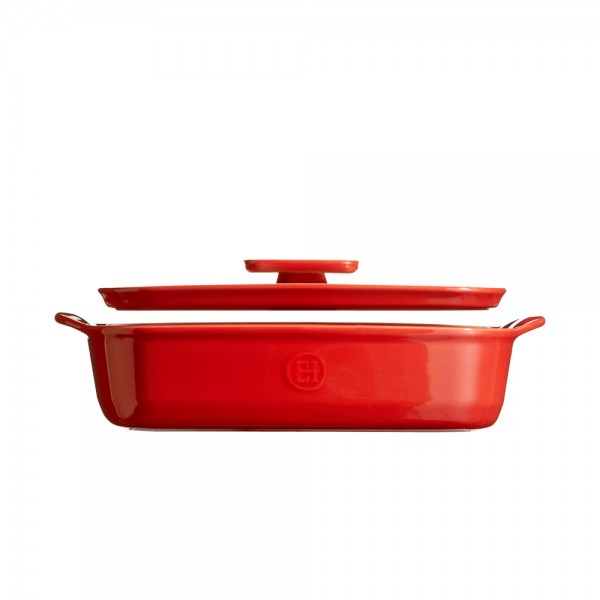 Emile Henry Deckel HR® ceramic für Gratinform Rot 35cm
