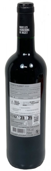 Buzet AOC Rouge Cour Albret 2020 Rotwein 0,75 Liter Flasche