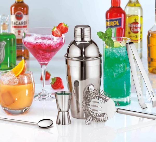 Cilio Bar Set CLASSIC Cocktail Shaker Set 5 tlg.