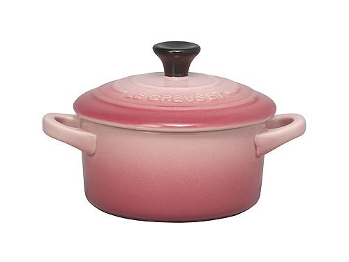 Le Creuset Junior Mini-Cocotte Steinzeug Rosa 8cm Le Creuset Junior Mini-Cocotte Steinzeug Rosa 8cm