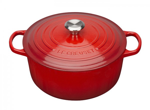Le Creuset Bräter Signature Rund Gusseisen Kirschrot 28cm