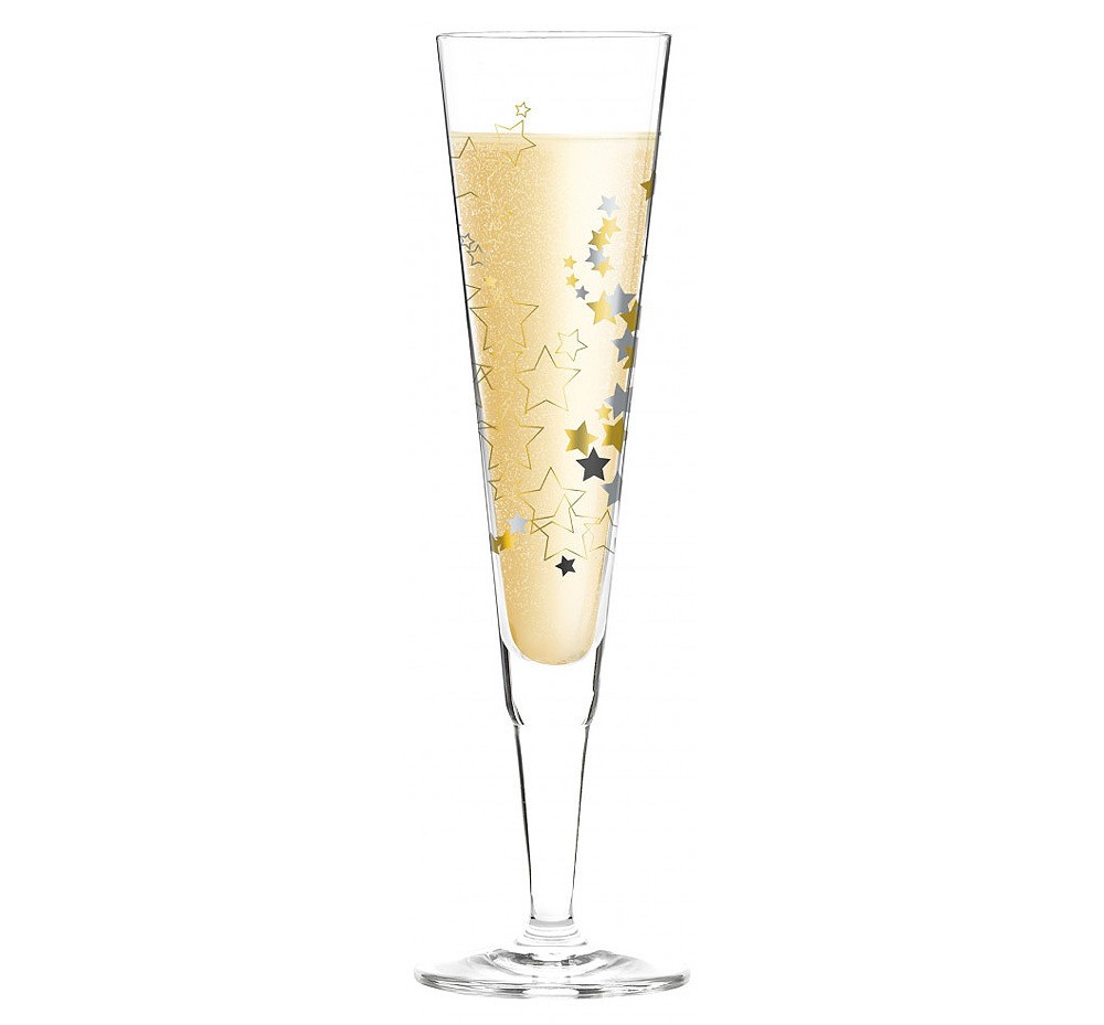 Ritzenhoff Champagnerglas mit Stoffserviette Champus Design C. Lorenzo F18