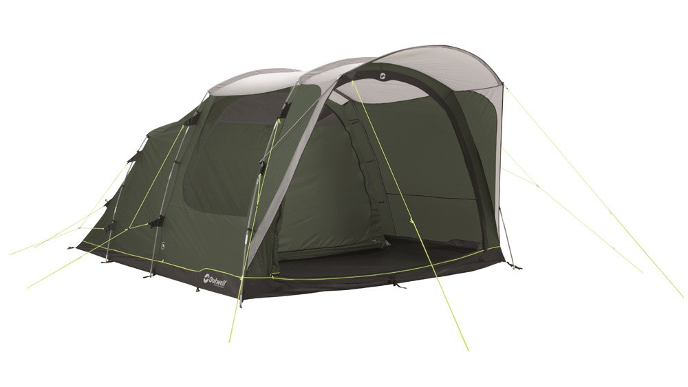 Outwell Zelt Oakwood 5 Personen mit 2 Schlafkabinen Dark Leaf Grün