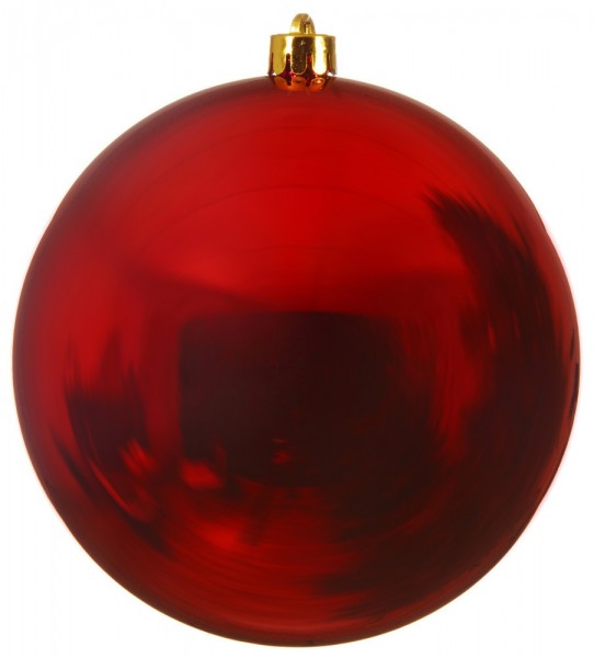 Große Weihnachtskugel 20 cm Rot Wetterfeste XL Christbaumkugel Außen und Innen