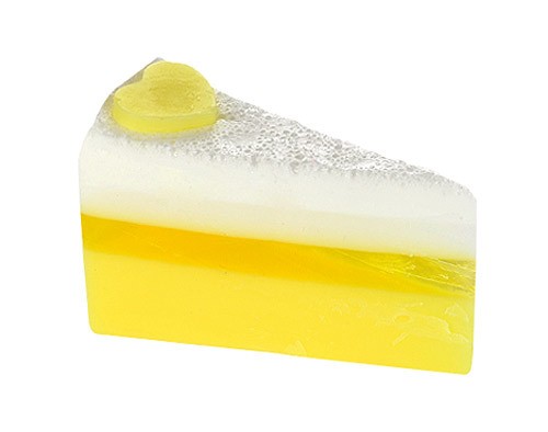 Bomb Cosmetics LEMON MERINGUE DELIGHT Cake Soap Handgemachte Seife Tortenstück 150g