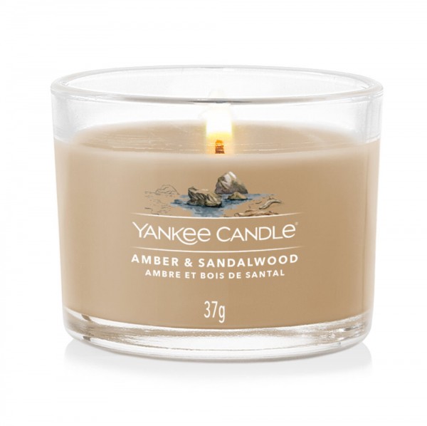Yankee Candle Votivkerze Amber & Sandalwood 37g