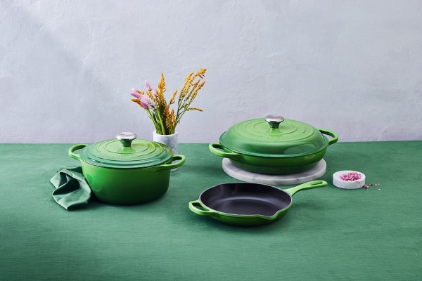 Le Creuset Topflappen Rund Silikon Bamboo Green