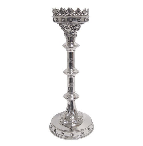 Sakraler Kerzenständer Gothik Kirchenstil 47cm Sakraler Kerzenständer Gothik Kirchenstil 47cm