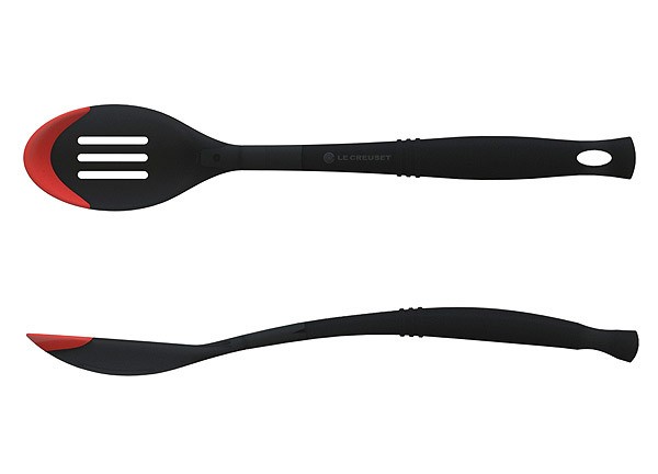 Le Creuset Schaumlöffel mit Silikon-Einsatz Schwarz/Rot