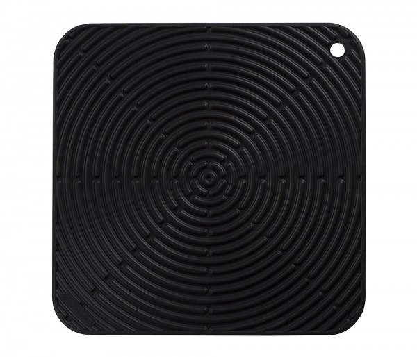 Le Creuset Topflappen Quadratisch Klassik Silikon Schwarz 29cm