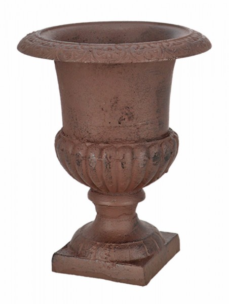 Französische Louvre Vase Amphore Gusseisen Schwer Antik-Stil Braun 30cm