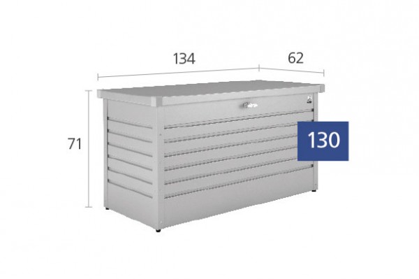 Biohort Freizeitbox 130 Aufbewahrungsbox 134x62x71cm Dunkelgrau-Metallic