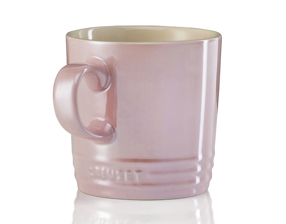 Le Creuset Tasse Becher Chiffon Pink Metallic Steinzeug 350ml