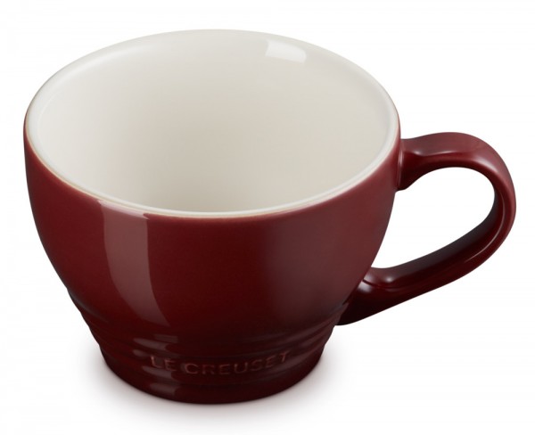 Le Creuset Cappuccino Tasse Steinzeug Garnet (Rhone) Bordeaux-Rot 400ml
