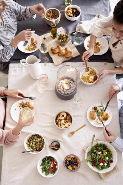 Leeff Stonefire Tischkamin Bio-Ethanol Tischfeuer Rund Grau 29 cm